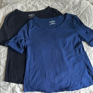 Talbots Classic Black and Navy Tops